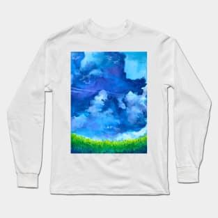 Soft Anime Clouds Long Sleeve T-Shirt